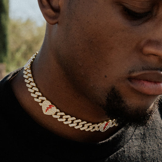 The Iced Crimson Heart Chain