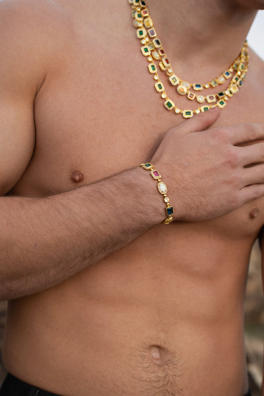 The Regal Gemstone Bracelet