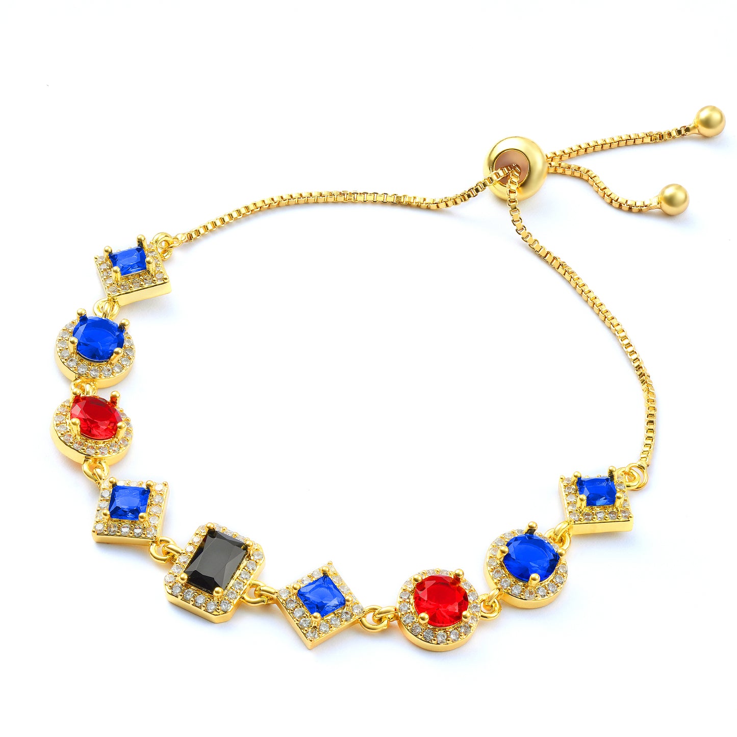 Adjustable Gemstone Bracelet