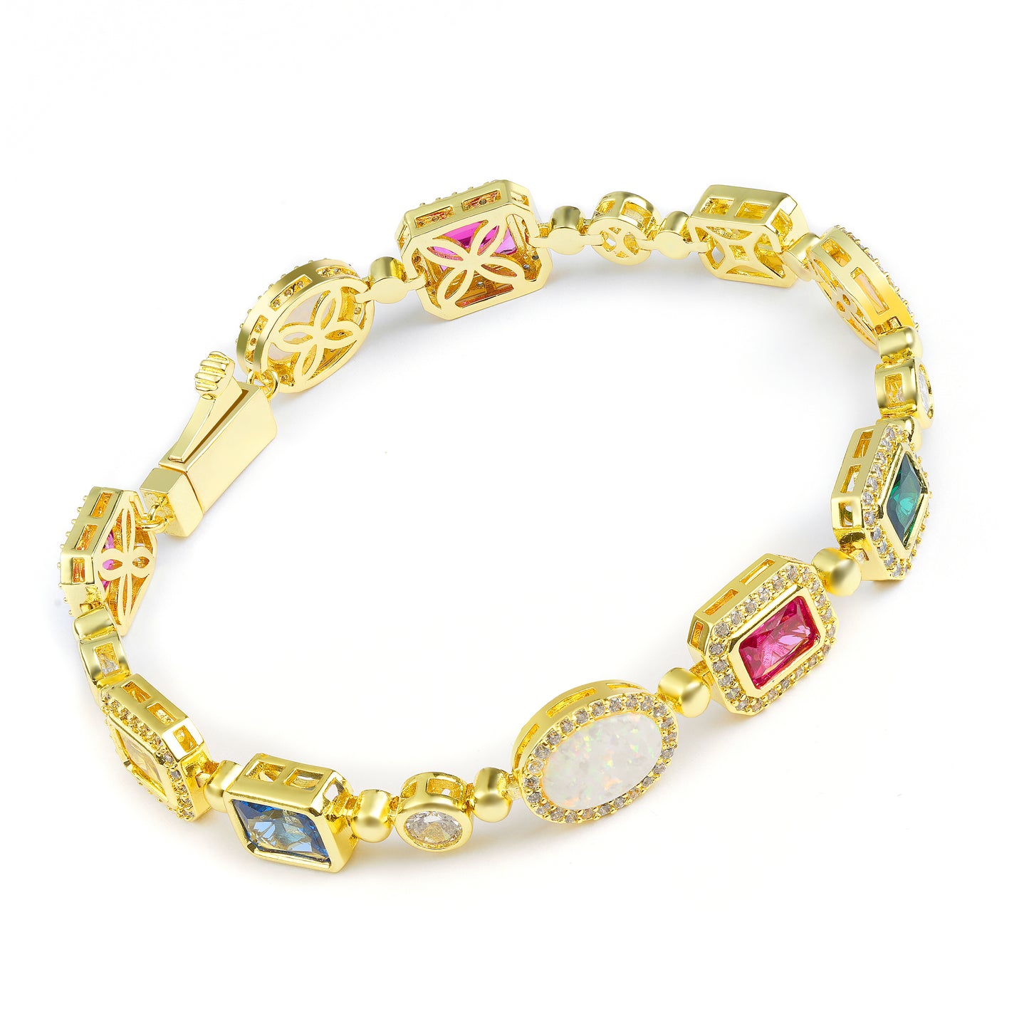 The Regal Gemstone Bracelet