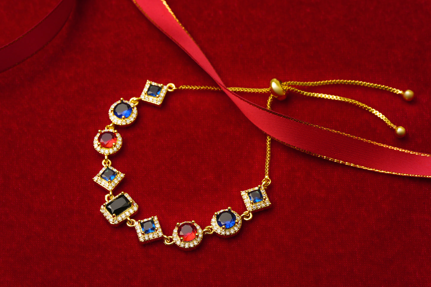 Adjustable Gemstone Bracelet