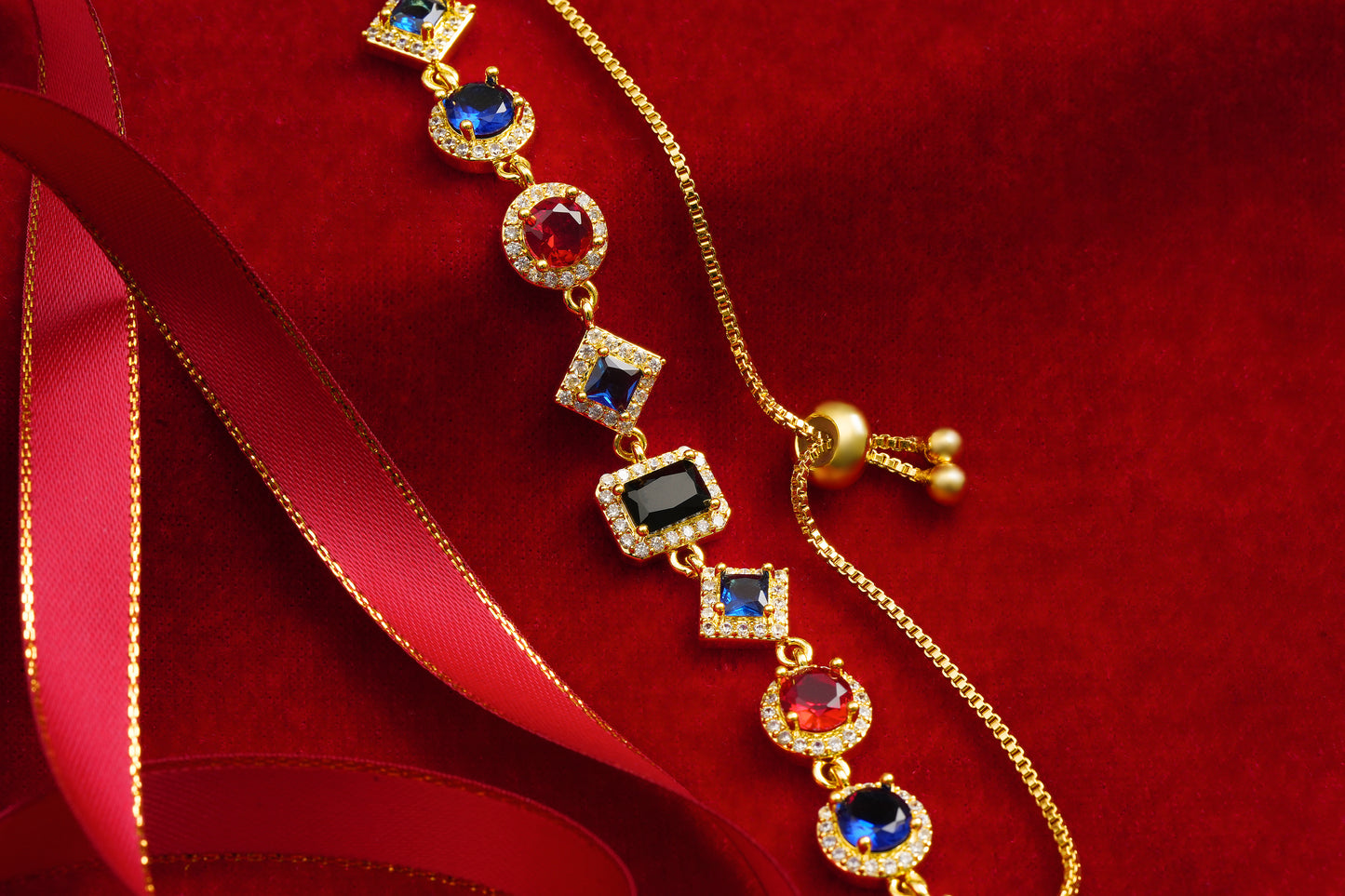 Adjustable Gemstone Bracelet