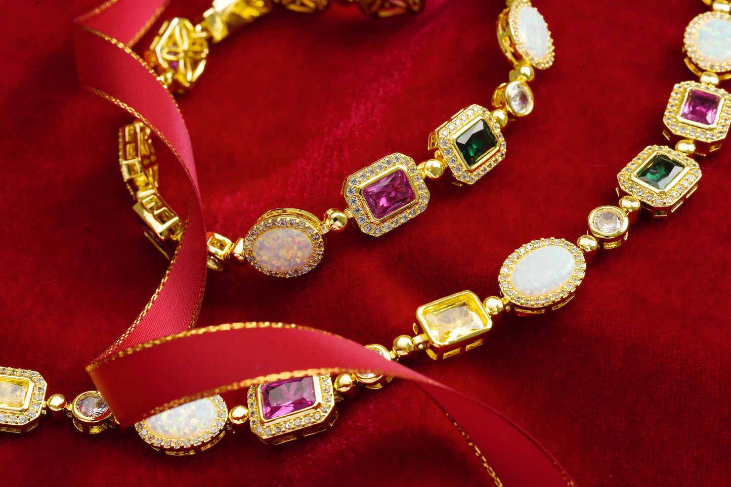 The Regal Gemstone Bracelet