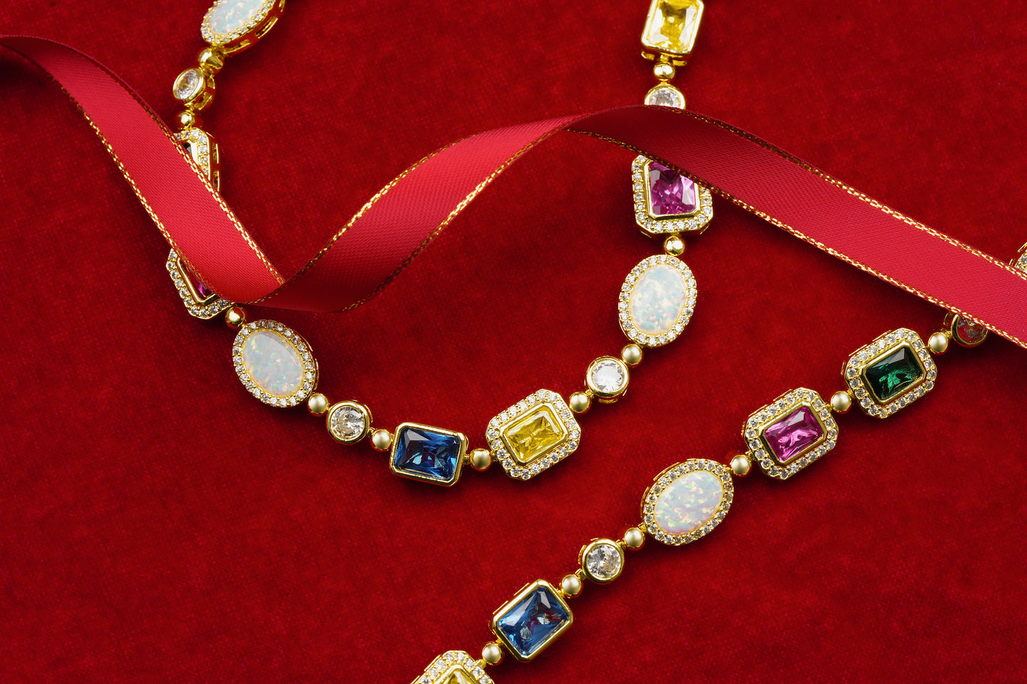 The Regal Gemstone Necklace