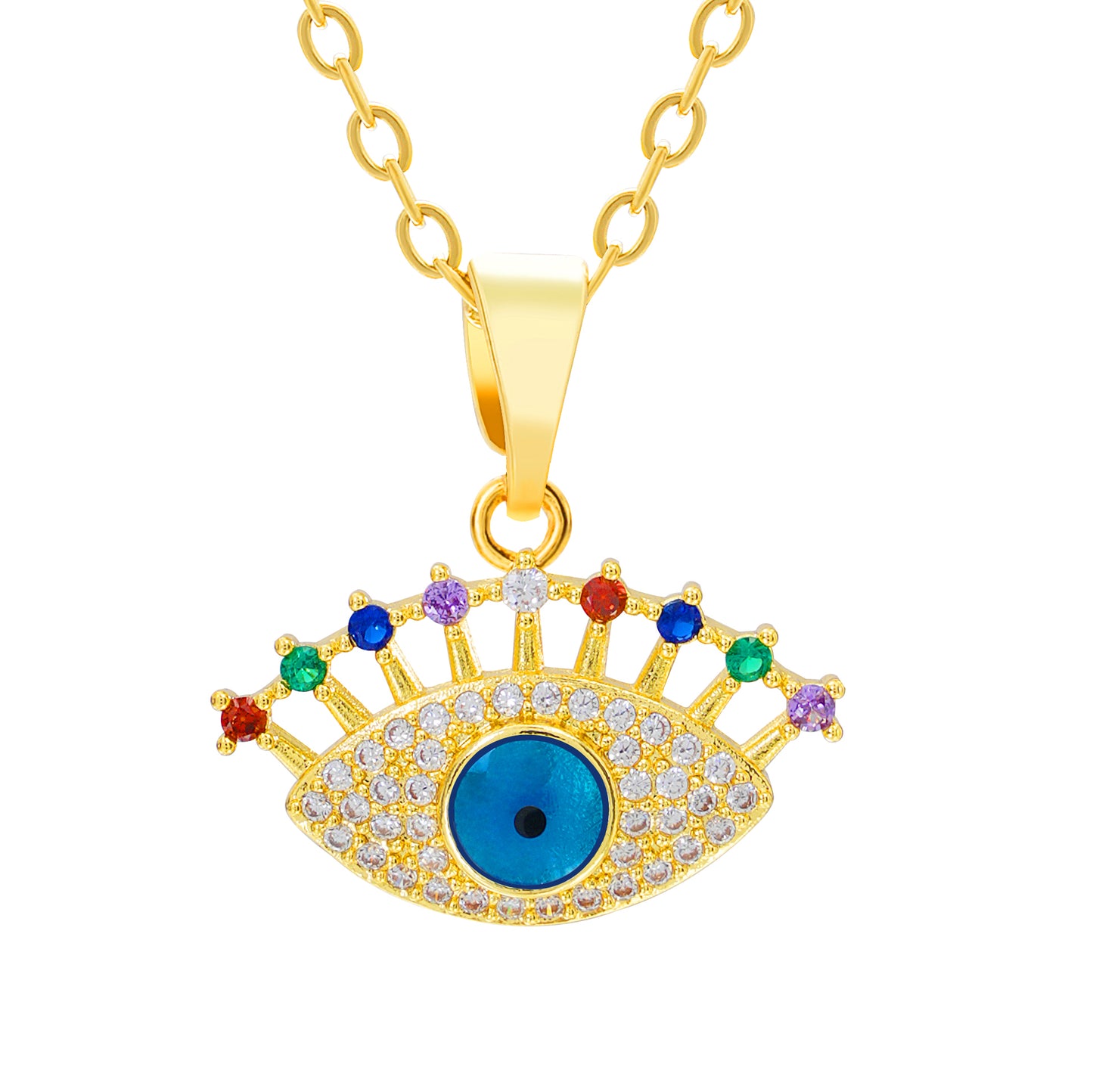 The Glimmering Guardian Eye Necklace