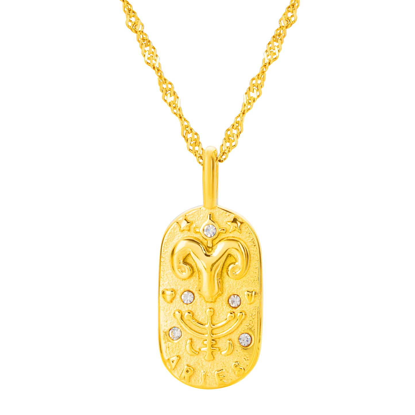 The Golden Zodiac Necklace - Aries