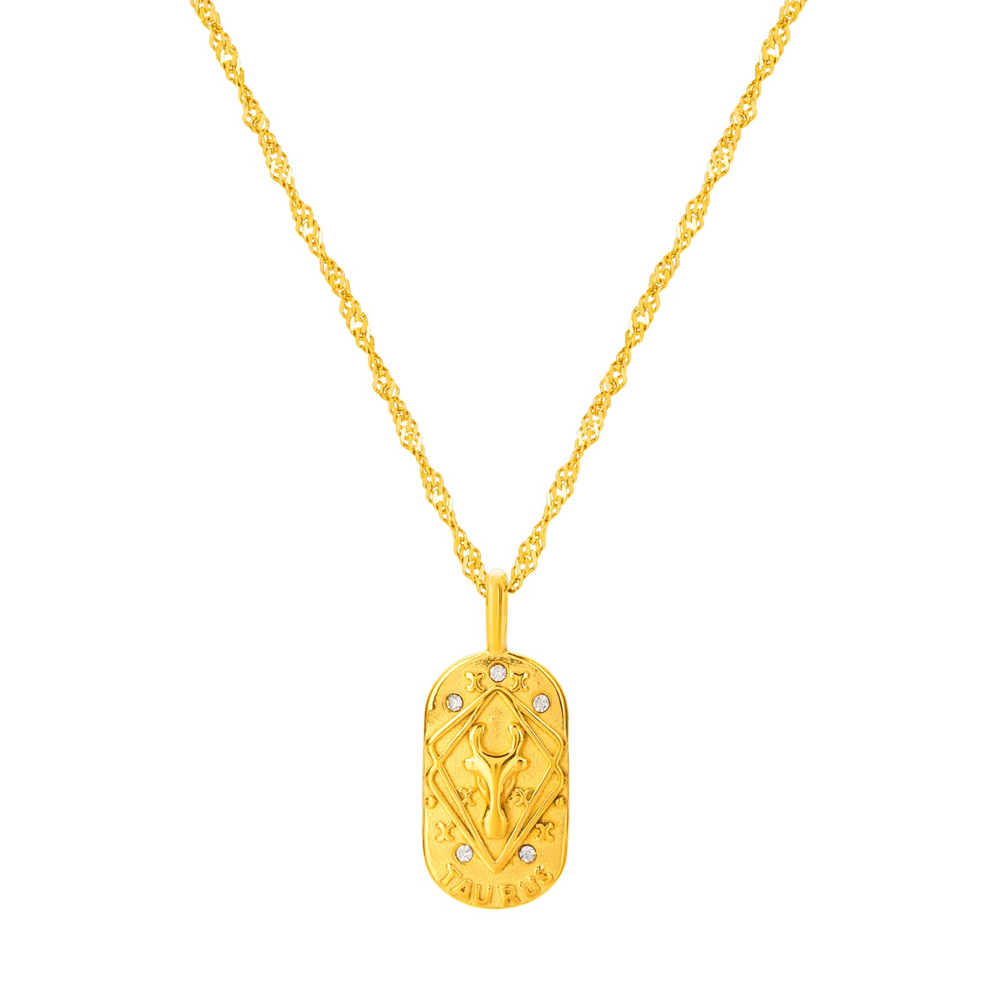 The Golden Zodiac Necklace - Taurus