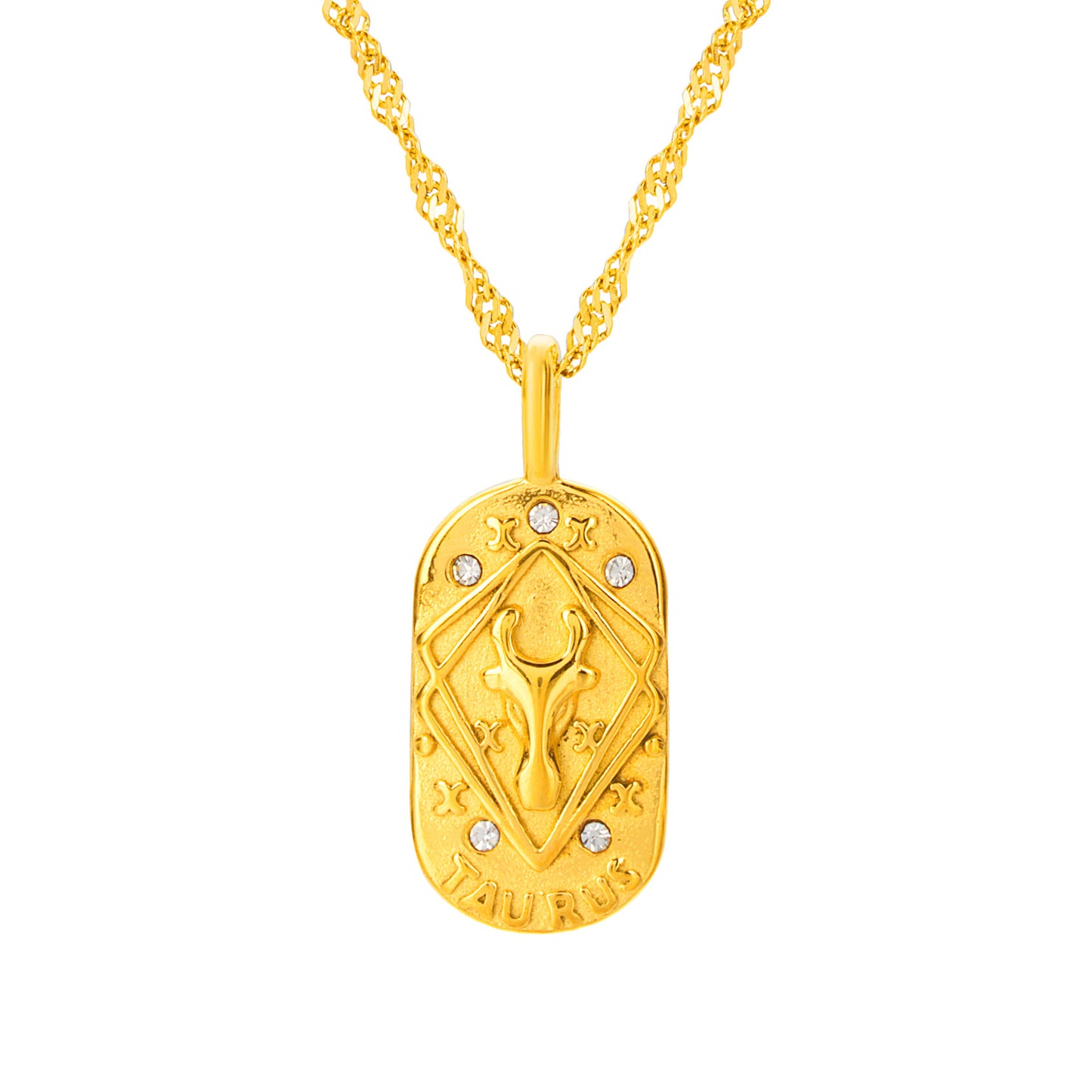 The Golden Zodiac Necklace - Taurus