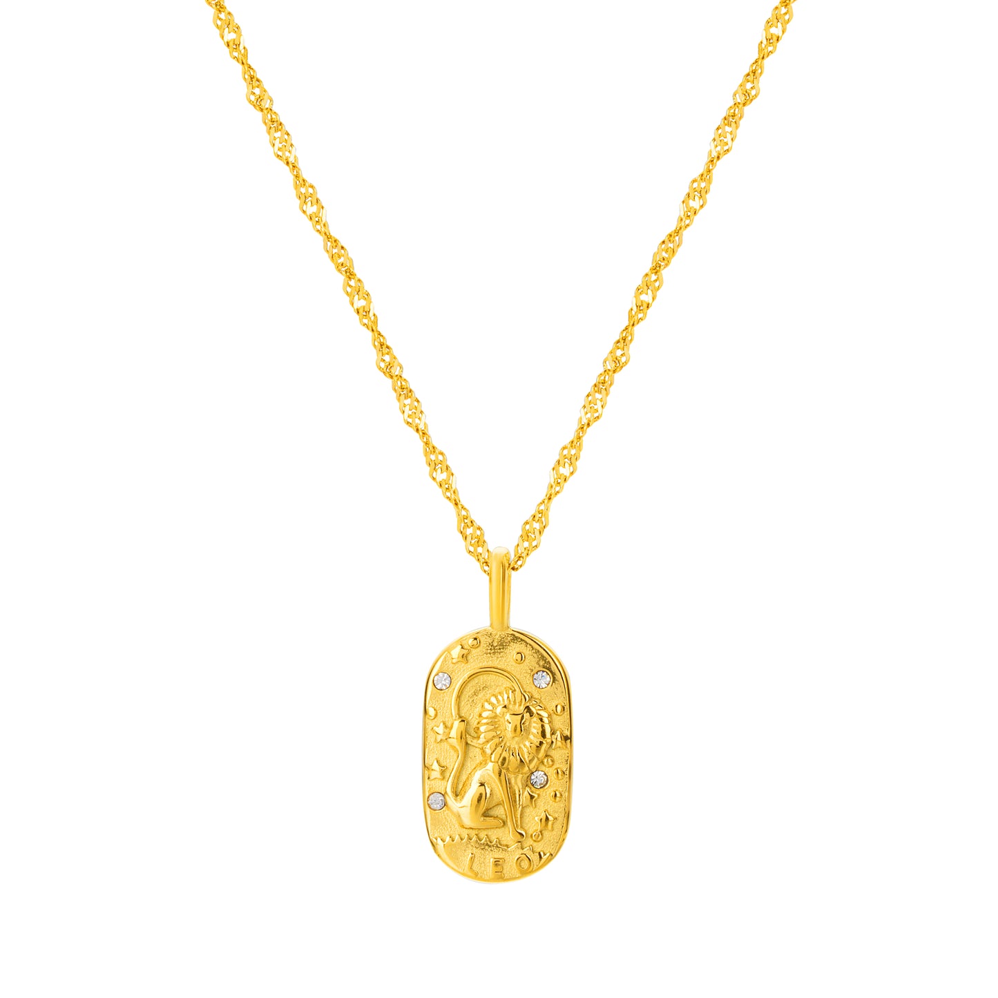 The Golden Zodiac Necklace - Leo