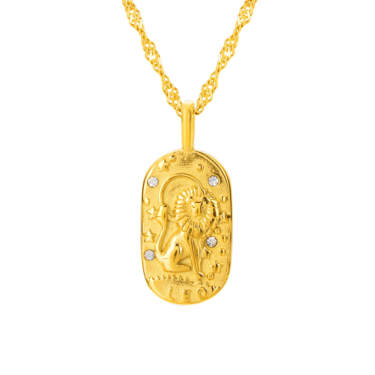 The Golden Zodiac Necklace - Leo