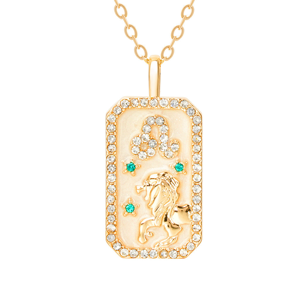 The Diamond Zodiac Necklace - Leo