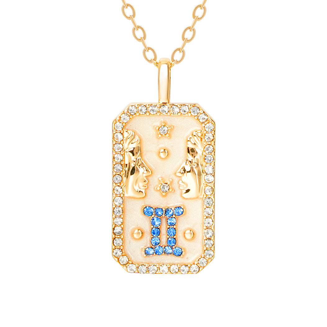 The Diamond Zodiac Necklace - Gemini