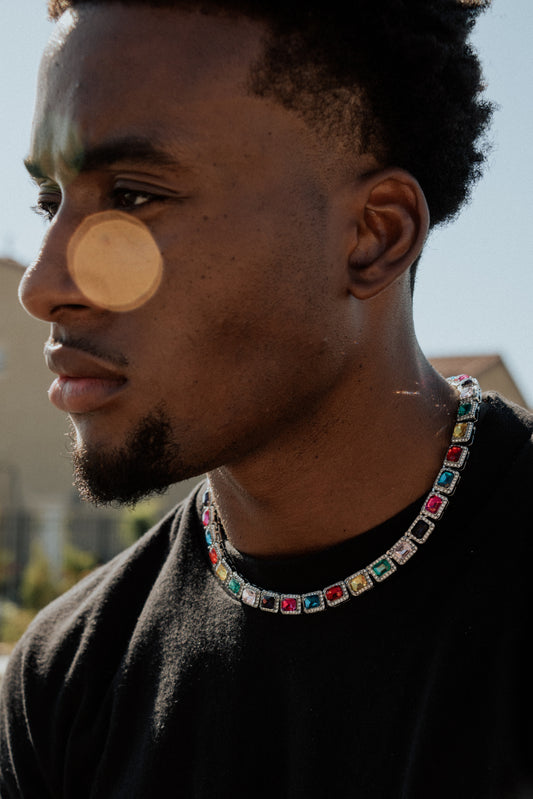 The Chromatic Square Chain- Silver