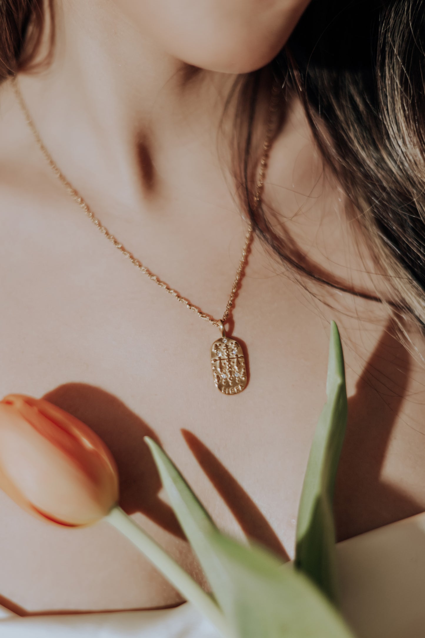 The Golden Zodiac Necklace - Libra