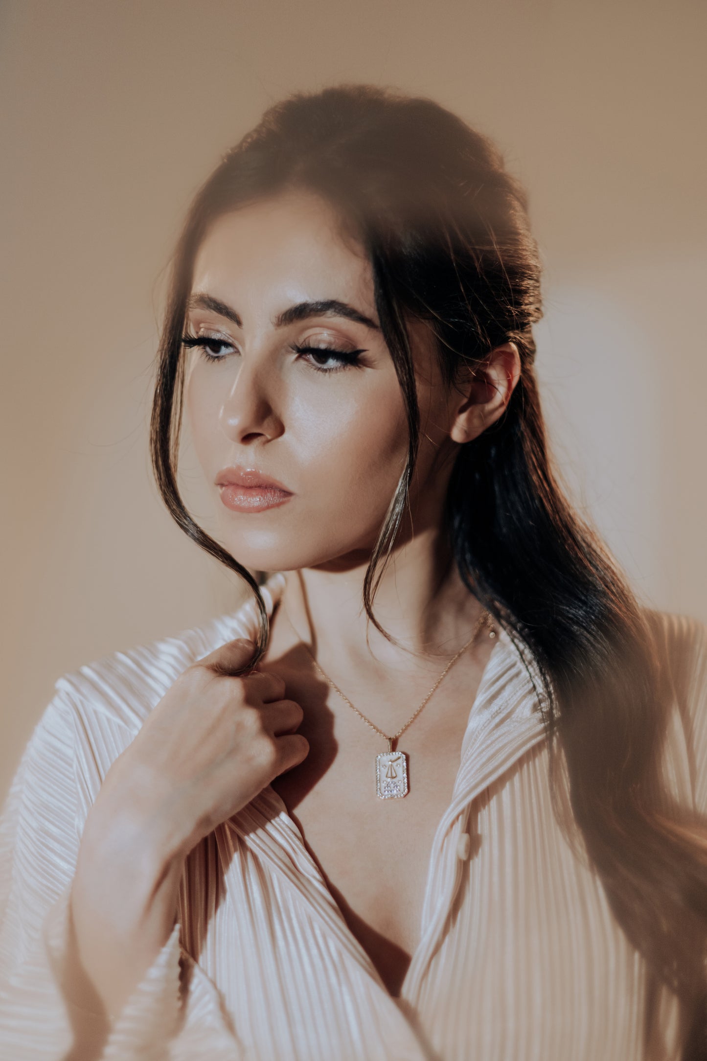 The Diamond Zodiac Necklace - Libra