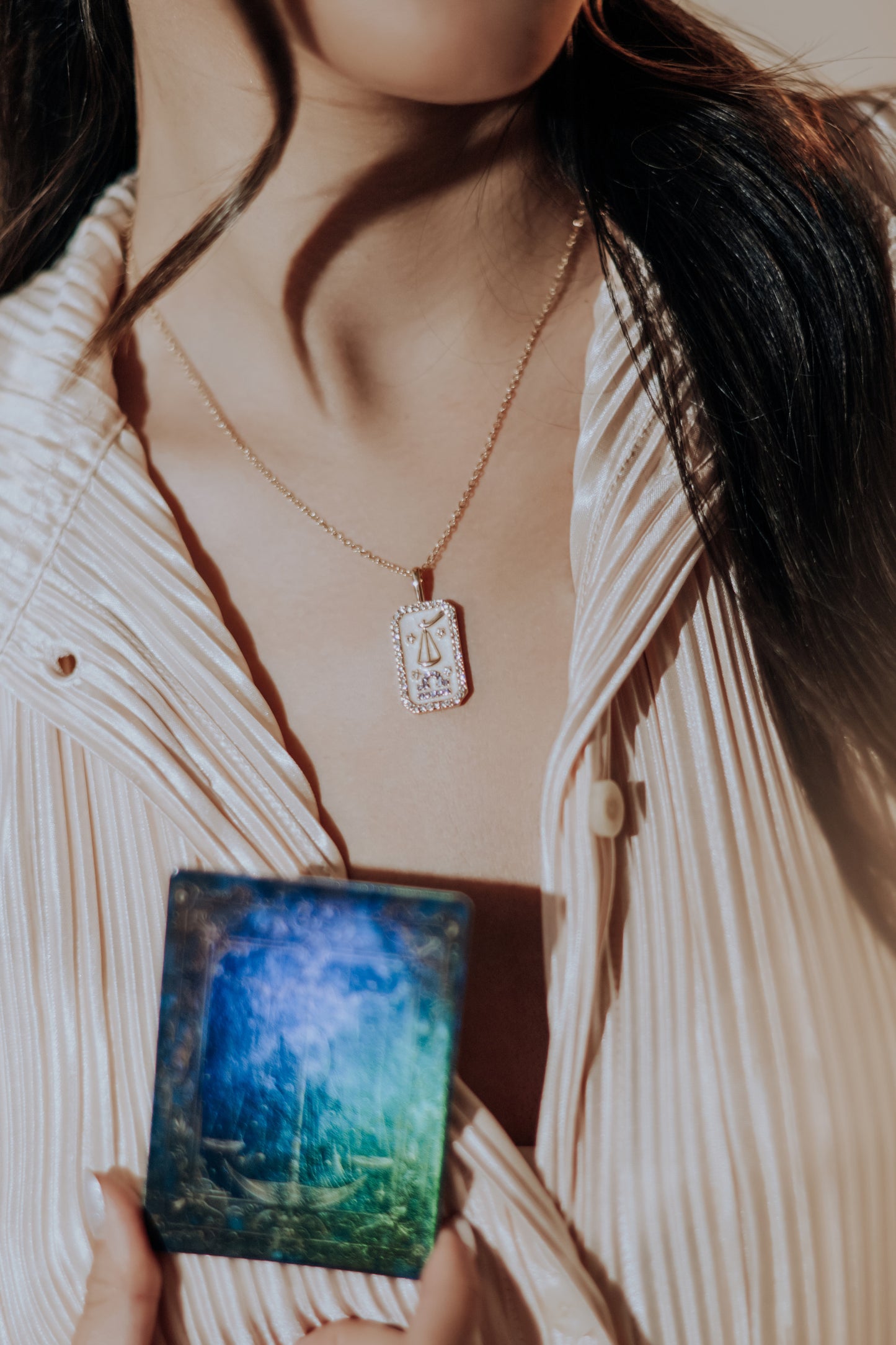 The Diamond Zodiac Necklace - Libra