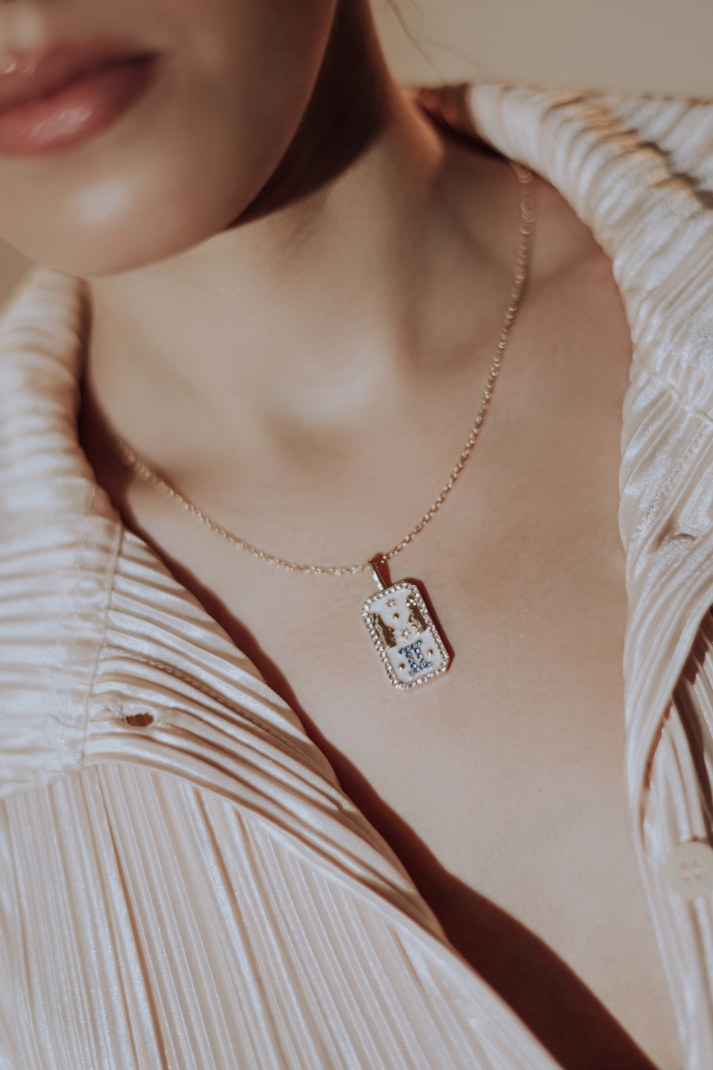 The Diamond Zodiac Necklace - Gemini