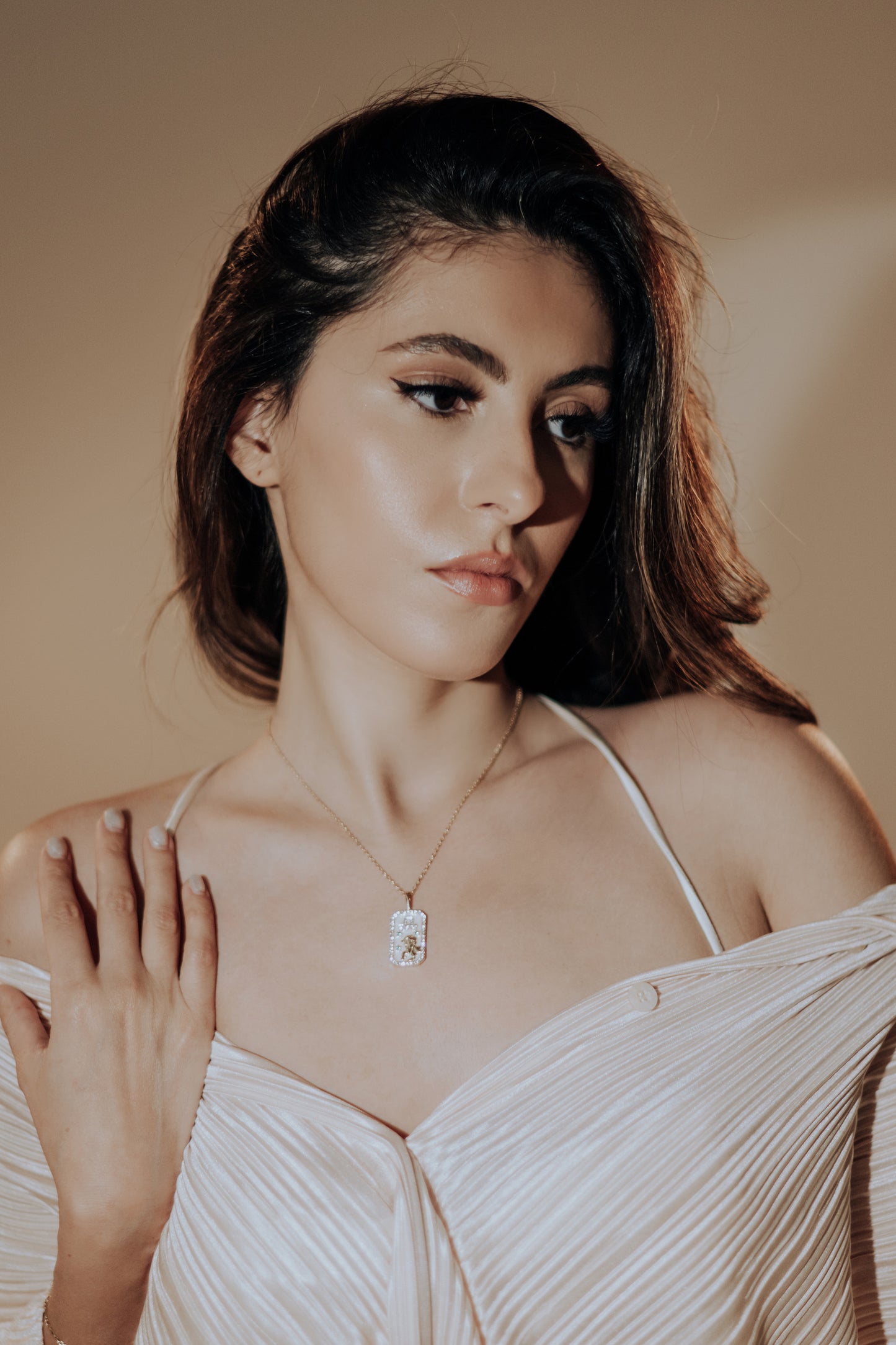 The Diamond Zodiac Necklace - Leo