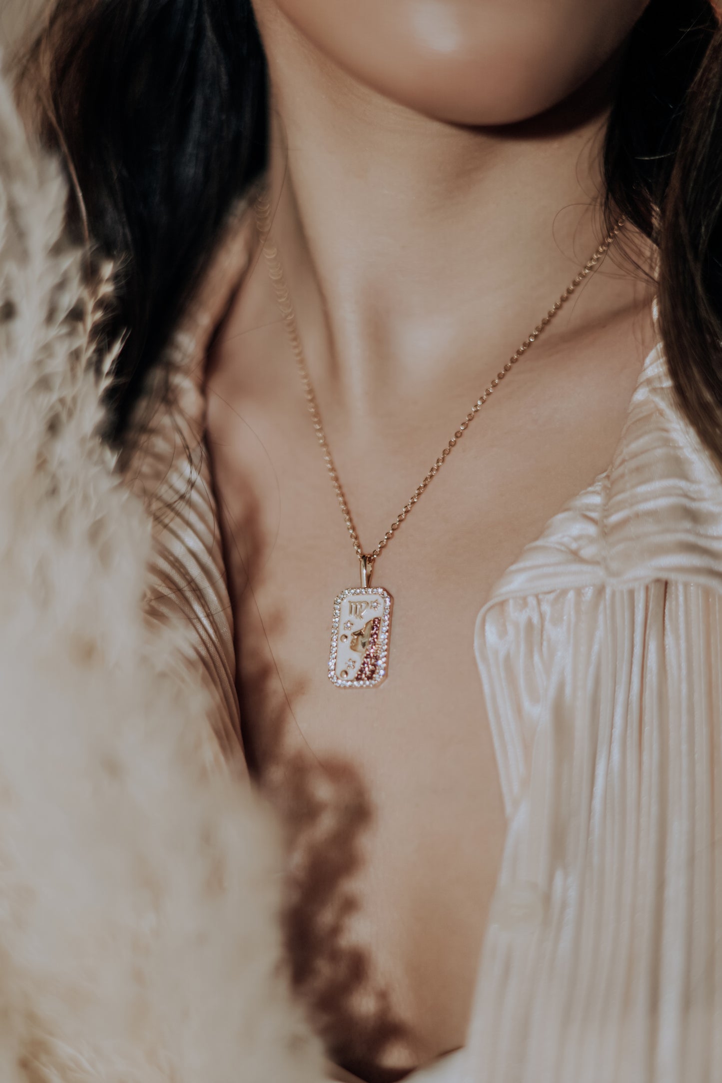 The Diamond Zodiac Necklace - Virgo