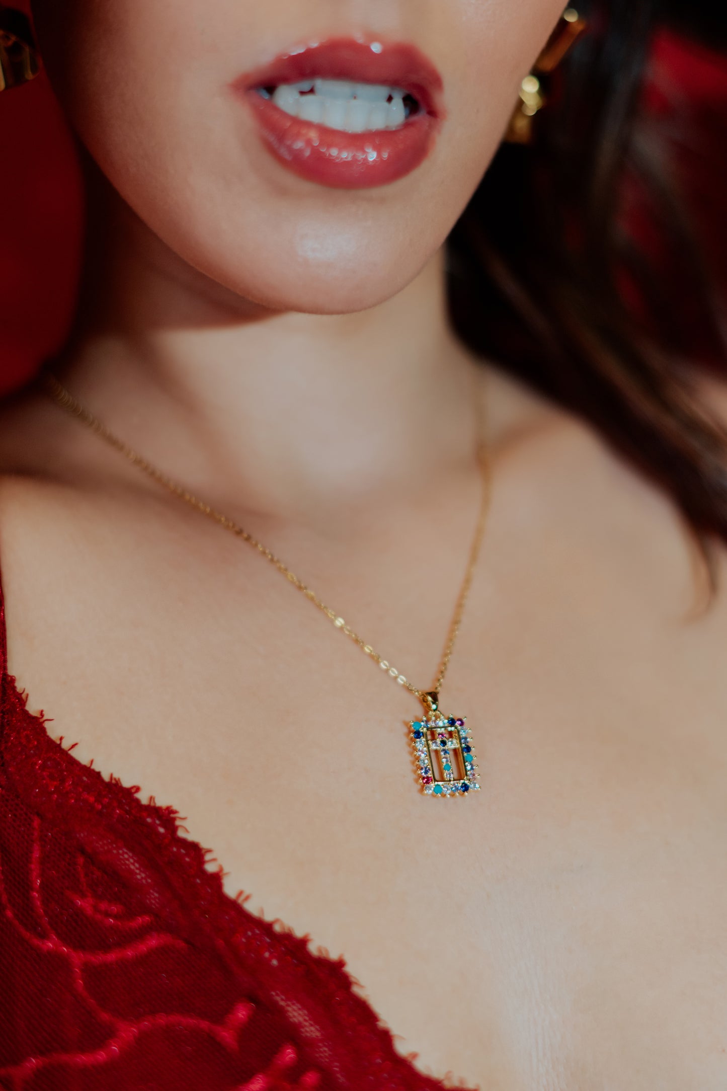 Celestial Luminance Cross Necklace