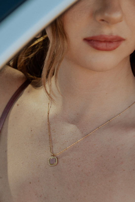 The Gilded Square Pendant
