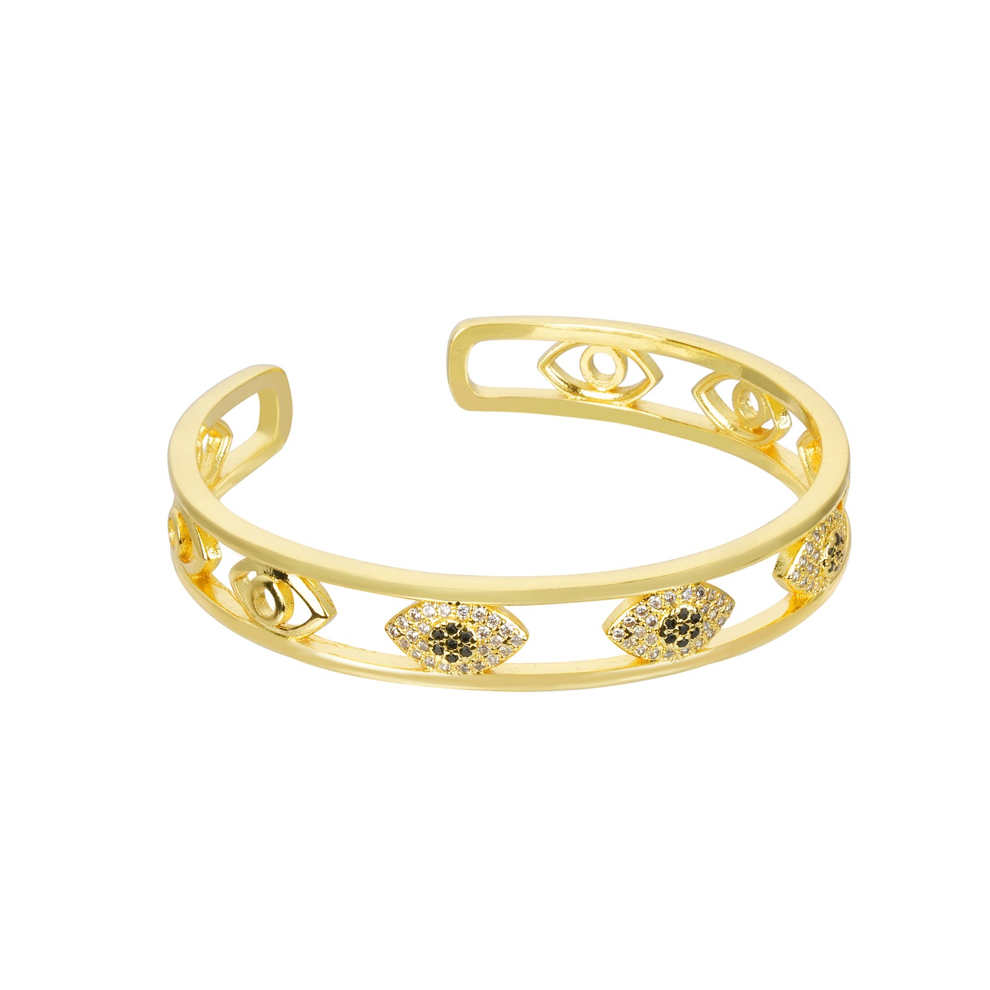 The Sculpted Guardian Eye Bracelet