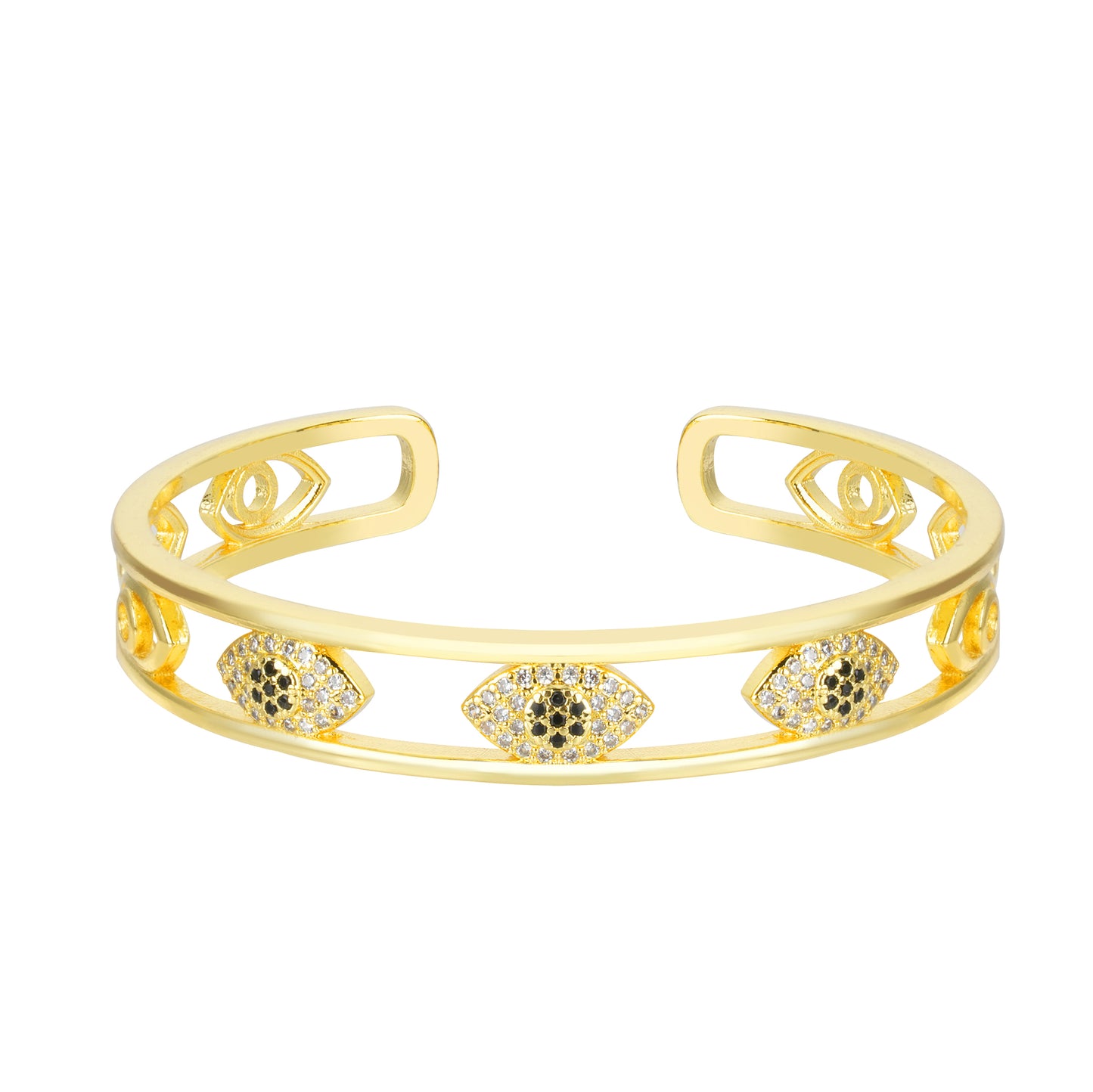 The Sculpted Guardian Eye Bracelet