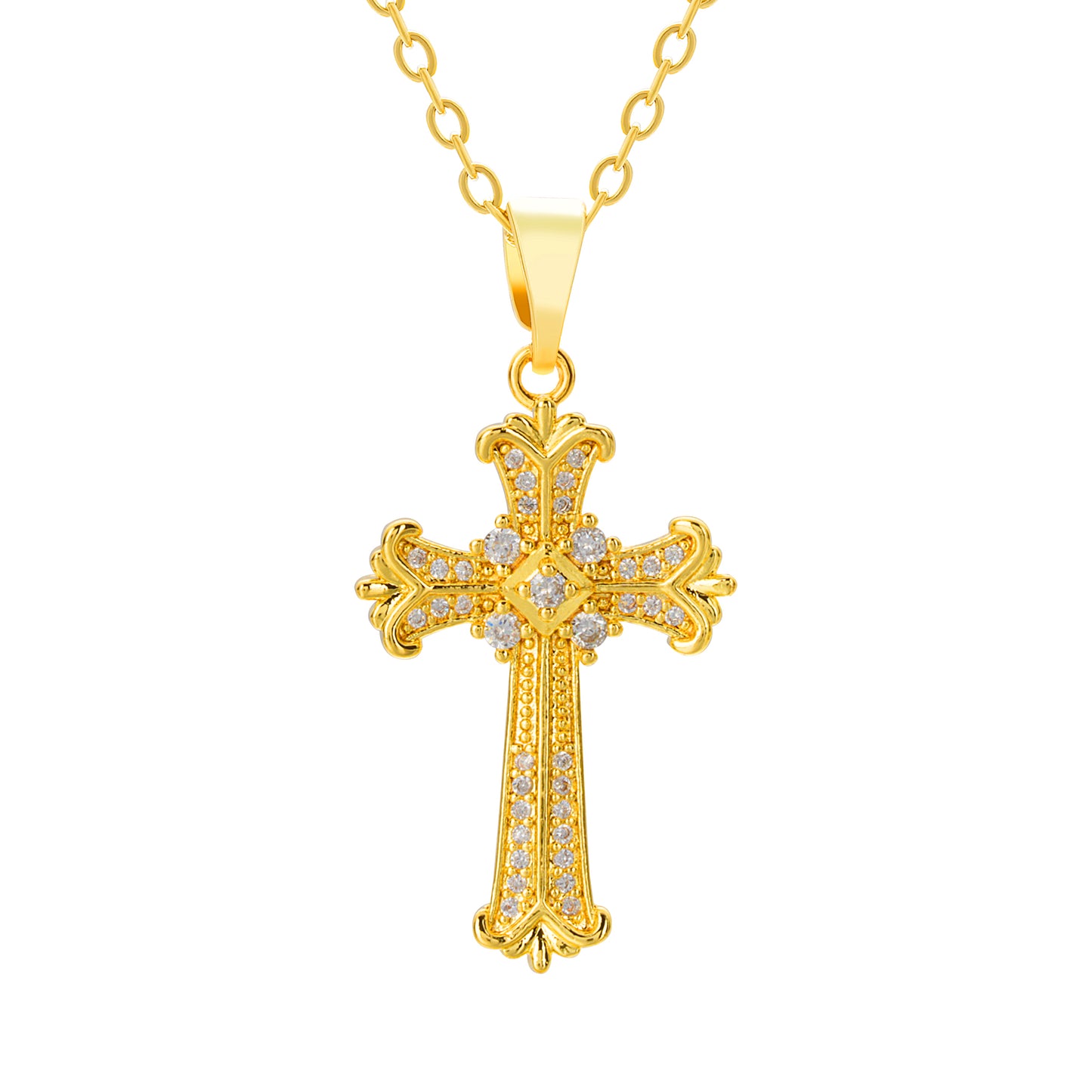 Celestial Majesty Cross Necklace