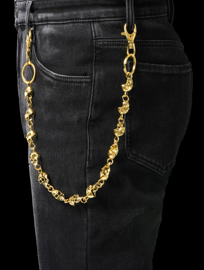 The Golden Rogue Skull Waist Chain