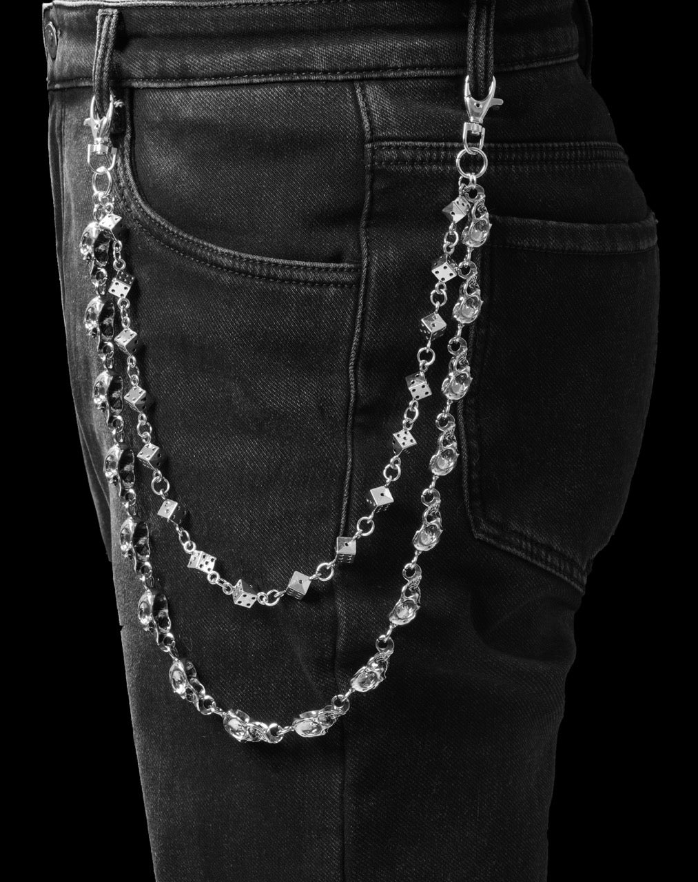 The Dual Reaper & Dice Waist Chain