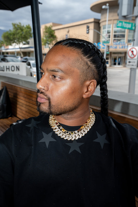 20MM Iced Cuban Chain – Razor Edge Edition Gold