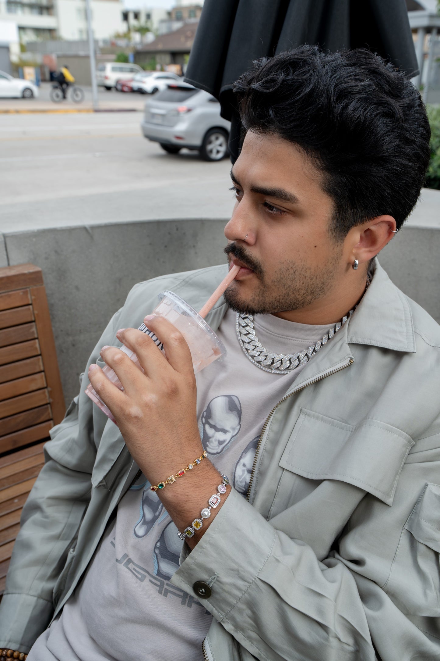 20MM Iced Cuban Chain – Razor Edge Edition Silver