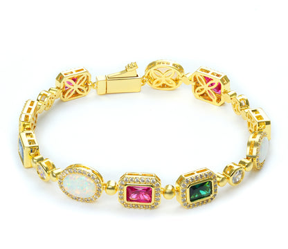 The Regal Gemstone Bracelet