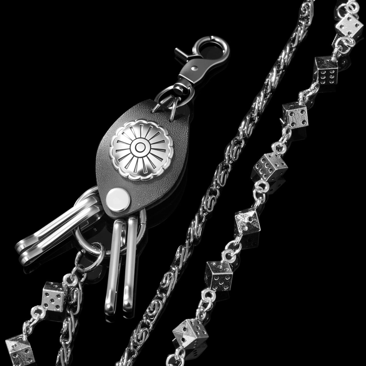 The Keymaster Dual Dice Waist Chain