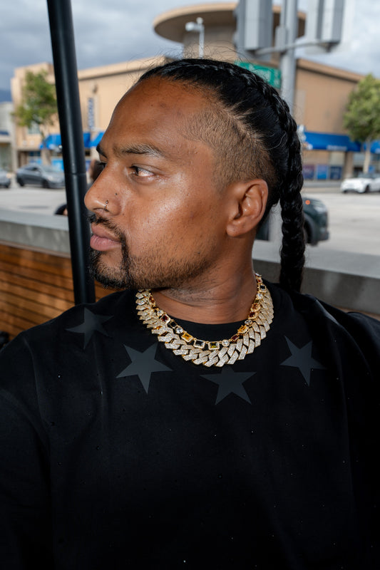 20MM Iced Cuban Chain – Razor Edge Edition Gold
