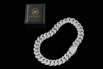 22MM Iced Cuban Chain – Titan Flood Edition Silver