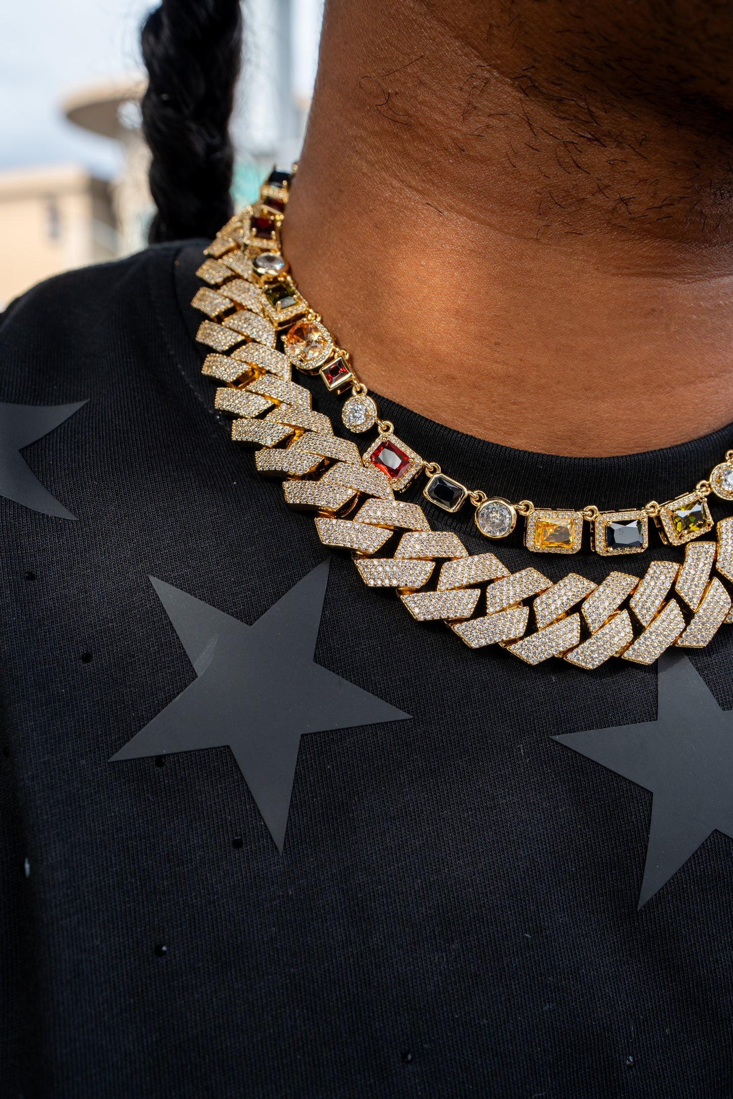 20MM Iced Cuban Chain – Razor Edge Edition Gold