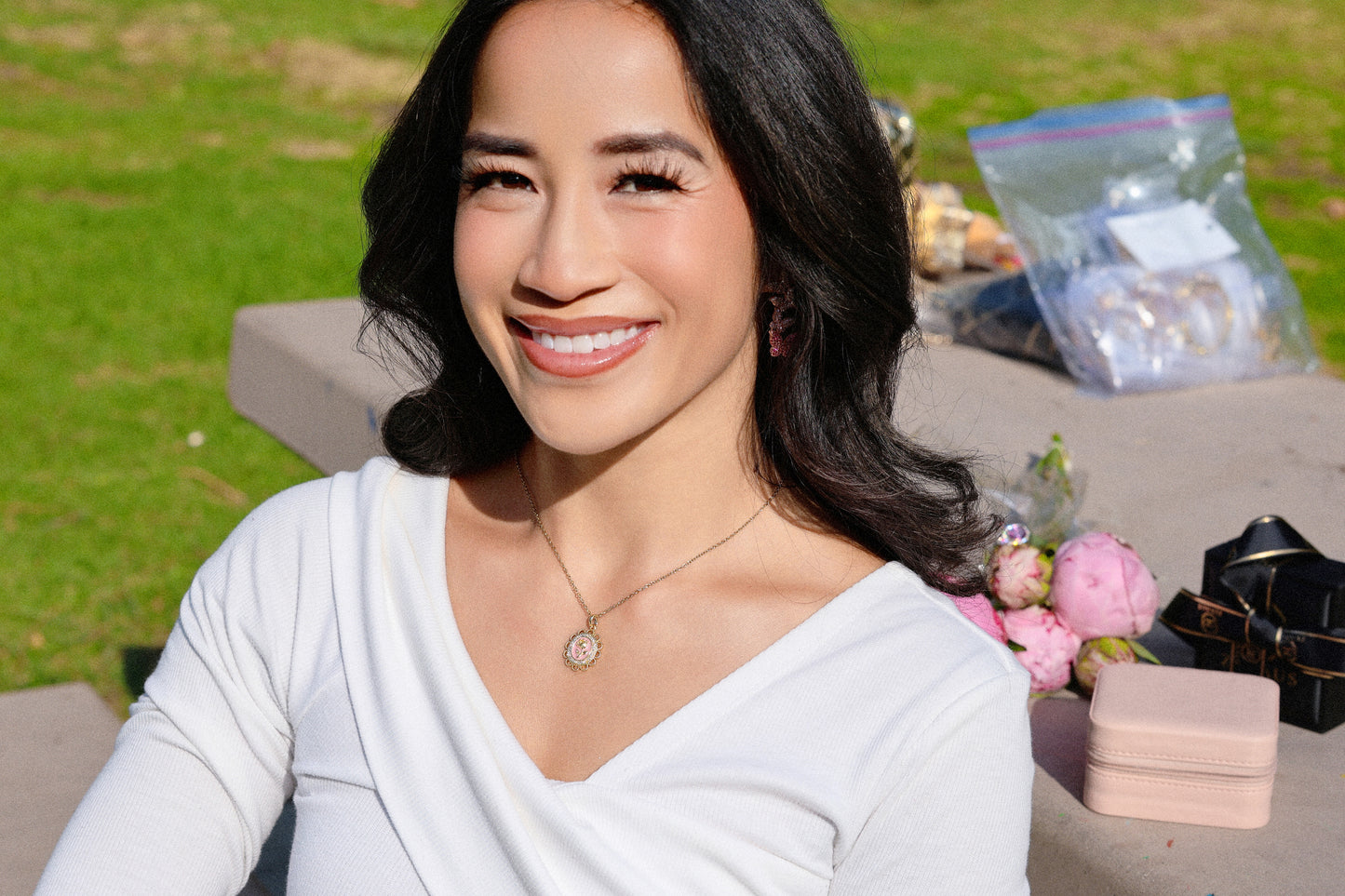 The Floral Cameo Necklace
