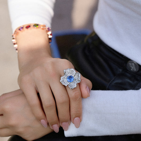 The Sapphire Bloom Ring
