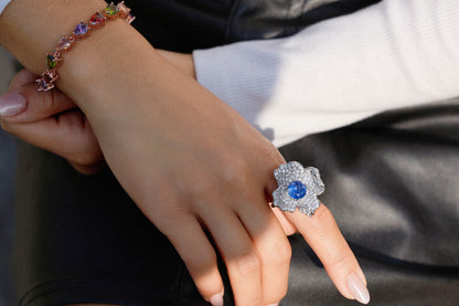 The Sapphire Bloom Ring