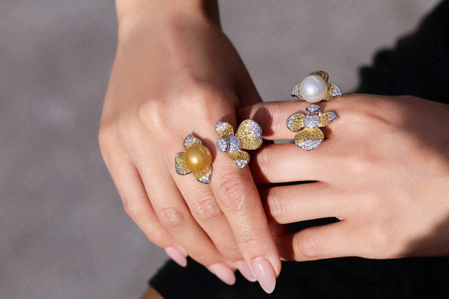 The Harmony Pearl Rings