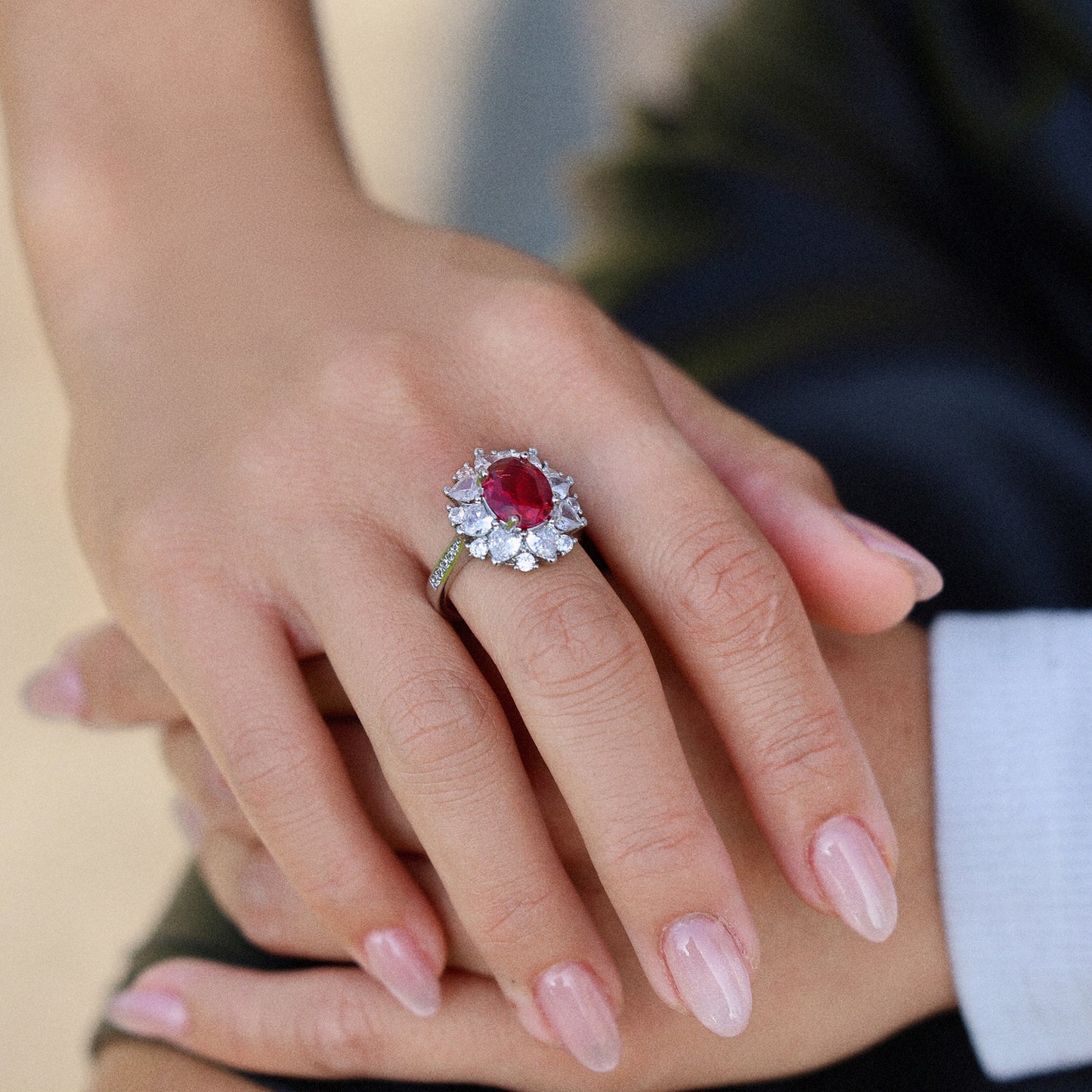 The Crimson Flame Ruby Ring