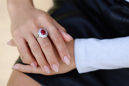 The Crimson Flame Ruby Ring