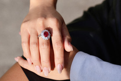 The Crimson Flame Ruby Ring