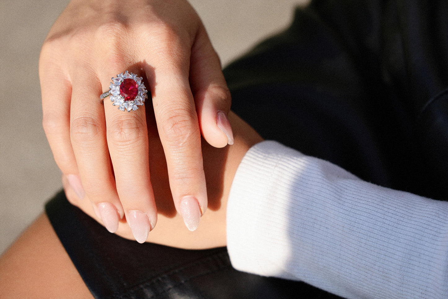 The Crimson Flame Ruby Ring
