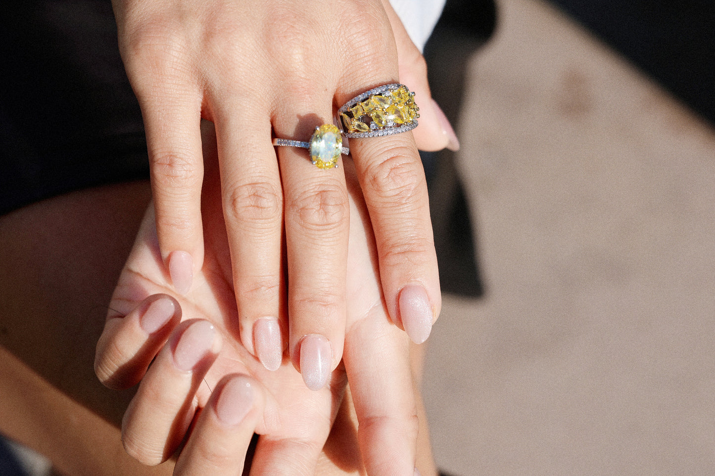 The Delicate Embrace Rings