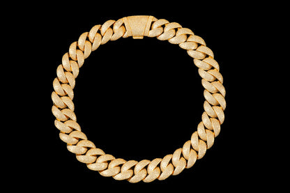 22MM Iced Cuban Chain – Titan Flood Edition Gold