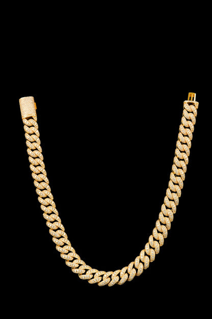 18MM Iced Cuban Chain – Apex Layer Edition Gold