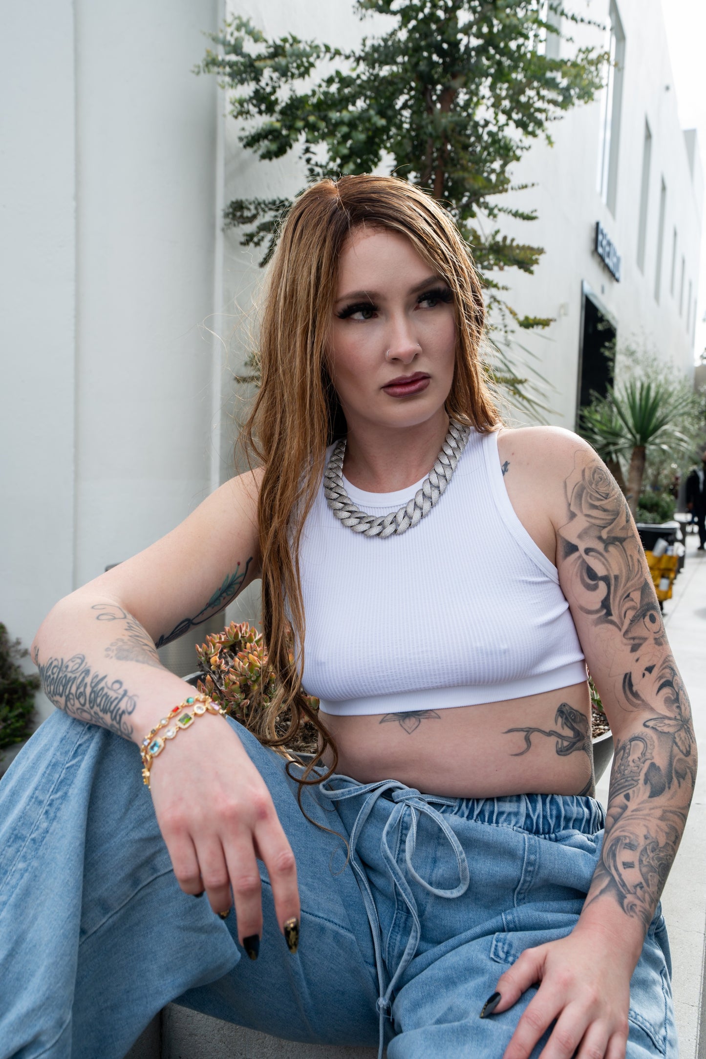 22MM Iced Cuban Chain – Titan Flood Edition Silver