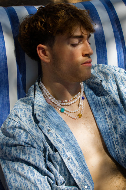 The Riviera Confetti Baroque Pearl Necklace